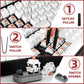 RUNJRX Keyboard Lube Kit with Switch Opener Tweezers for Custom Keyboard, Keyboard Lube Tools