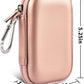 Hard Case Compatible with SanDisk Extreme PRO 500GB 1TB 2TB 4TB Portable External SSD. Carrying Travel Holder for Crucial X8 Solid State Drive (Box Only)-Rose Gold