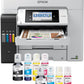 Epson EcoTank Pro ET-5800 Wireless Color All-in-One Supertank Printer with Scanner, Copier, Fax and Ethernet, White