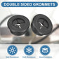 uxcell 4Pcs Cable Cord Grommet, 1"(25mm) Rubber Desk Grommets Wire Pass Through Hole Cover with Marked Cable Ties for Home Office Cable Wire Protection, Black