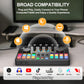 Podcast Equipment Bundle for 2 with Dual XLR-3.5 Condenser Micophones with Mic Pop Filters Audio Equipment for Live Streaming/ Recording, Online Gaming for Phone/ Laptop/ PC Audio Interface M100
