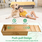 Bamboo Cable Management Box,Extra Large Cord Organizer Box,Power Strips Hider,Plug Strip Cord Box,Outlet Holder,Cords Concealer,Wires Covers,Desk & Floor Tidy Solution (Sliding lid)
