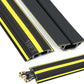 10 ft Floor Cable Cover Protector, Heavy Duty PVC Duct Easy to Unroll, Prevent Trip Hazard for Home Office or Outdoor Settings
