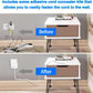 6FT Ultra Flat Plug Extension Cord with 3 Outlets, Ultra-Thin Outlet Cover Power Bar, Universal Size Flat Plug Power Strip, Child & Pet Safe, 1625W