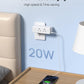 TROND Outlet Extender Surge Protector, 6 AC Outlet Splitter with Rotating Plug 360, Multi Plug Adapter with PD 20W USB C, 1440J, 2 USB-A & 2 USB-C, 3 Way Wall Extension Outlet for Home Office Travel