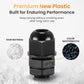 QILIPSU 12pcs 1/4" NPT Cable Gland Waterproof IP68 Nylon Cable Pass Through Cord Grip Connector Strain Relief Wire Grommet