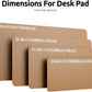 YSAGi Leather Desk Protector, Office Mat, Large Mouse Mat, Non-Slip PU Leather Blotter, Laptop Desk Pad, Waterproof Writing Pad for Office and Home (Khaki, 47.2" x 23.6")
