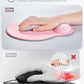 Ergonomic Mouse Pad Wrist Support Set, Memory Foam Keyboard Wrist Rest Set, Relieve Wrist Pain Keyboard Pad, Non-Slip Base Mousepad(Pink Set)