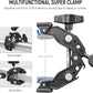 NEEWER Super Clamp with 3" Dual Ballhead Magic Arm, Cold Shoe, 1/4" Threads, Phone/Action Camera Mount Adapter for Desk Tripod Tube Crossbar Gimbal Rods Compatible with SmallRig GoPro DJI, ST83