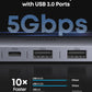 Anker USB C Hub, 7-in-1 Multi-Port USB Adapter for Laptops, 4K@60Hz USB C to HDMI Splitter, 85W Max Power Delivery, 3xUSBA & C 3.0 Data Ports, SD/TF Card, for Type C Devices (Charger Not Included)