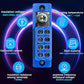 Busbar Terminal Block 1-in-4-Out | 12V-690V 60A High Current Power Distribution | Flame Retardant PC | with Thickened Copper Busbars for Industrial/EV Systems one Piece