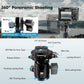 SIRUI Carbon Fiber Travel Tripod - Lightweight 55.1" Compact Tripod with 360° Panorama Ball Head, Quick Release Plate (AM-025K+KS-5)
