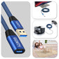 USB 3.0 Extension Cable 15ft,Type A Male to Female Extension Cord Durable Braided Material High Data Transfer Compatible with USB Keyboard,Mouse,Flash Drive, Hard Drive,Printer