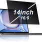 Laptop Privacy Screen 14 Inch Privacy Filter Screen Protector for 14Inch Laptop Anti Blue Light Glare Removable Filter