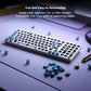 Glorious GMMK 2 Small Gaming Keyboard Base- Barebones Kit- TKL Hot Swappable DIY White Mechanical Keyboard - Wired, RGB Backlit,- PC Setup Accessories- 65%, White