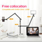 PICTRON LS10 Camera Desk Mount Table Stand with 1/4" Ball Head, 16"-33.8" Adjustable Light Stand, Tabletop C Clamp Arm for DSLR Camera, Ring Light, Live Streaming, Photo Video Shooting