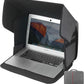 Laptop Sun Shade & Privacy Shield – Premium Physical Filter for 12-14" Laptops, Overheating, Adjustable and Foldable for Outdoor Work