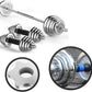Lamoutor 2Pcs Anti-Slip Hex Nut Collar Screw for Barbell Dumbbell Weight Lifting