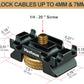 MINIFOCUS Camera Cable Clamp with Arca Swiss System, Aluminum Alloy Tether Cable Block Clip with 4 Grooves, USB Cable Lock Clip Clamp HDMI Protector for All DSLR Cameras Cable