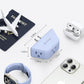 TROND Outlet Extender, 3 Way Angled Wall Plug Splitter, 3-Prong Grounded Outlet Adapter, Cruise Essentials, Compact and Practical Plug Expander for Home Decoration Travel Essentials, Blue