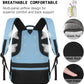Laptop Backpack,Business Travel Anti Theft Slim Durable Laptops Backpack with USB Charging Port,Water Resistant College Computer Bag for Women & Men Fits 15.6 Inch Laptop and Notebook-Pale Blue