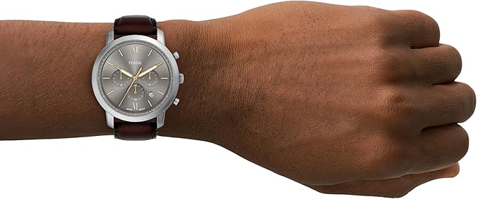 Fossil Men's Neutra Quartz Stainless Steel and Leather Chronograph Watch