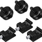 SLOW DOLPHIN 6 Pieces 1/4 Inch Hot Shoe Mount Adapter and 1/4"-20 Screw Thread Cold Shoe Flash Stand Adapter for DSLR Camera Rig, Camera Flash Shoe Mounts for Tripod
