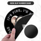 ITNRSIIET Round Mouse Pad with Stitched Edge Premium-Textured Waterproof Non-Slip Rubber Base Desktop Protection Mat Diameter 8.7 inches, Pretty Fine Elephant