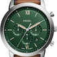Fossil Men's Neutra Quartz Stainless Steel and Leather Chronograph Watch