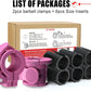 Barbell Clips 1 Inch Quick Release Weight Clamps 0.9-1.18inch Multi-Size Adjustable Olympic Clamps for Bars