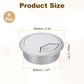 uxcell 8 Pcs 50mm (1.97 Inch) Desk Grommet, Plastic Cable Hole Cover, Wire Cord Cable Organizer for Home Office Computer Desk Cabinet, Silver