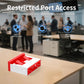 12PCS USB Metal Port Lock Blocker with 1 Key - Secure USB-A Port Protector for PC/Laptop, Anti-Theft Data Security Lock, Dust & Moisture Proof Cover, Removable Type-A Connector Red