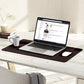 YSAGi Non-Slip Leather Desk Pad, Waterproof Laptop Computer Desk Keyboard Mat, Table Protector Blotter Mat, Large Mouse Pad for Office/Work/Home/Decor(Dark Brown, 23.6" x 13.7")