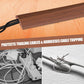 Floor Cord Cover Self Adhesive Cord Hider,3.3FT Cable Management, Extension Strip Protector for Wires, Prevent Cable Trips for Offices, Gyms, Exhibitions Cavity:0.47"(W) x0.35(H) Wood Red Teak
