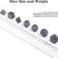 DnDnD Acient Silver Metal DND Dice Set, 7PCS D&D Metal Dice with Metal Case for Dungeons and Dragons, Shadowrun, Pathfinder, Savage World and Table Games
