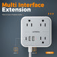 Extension Cord Flat Long Power Strip 15 FT, TESSAN Surge Protector Power Strip with USB Ports (1 USB C), Flat Wall Outlet Extender with 3 Outlets for Home, Office, School, Dorm Room Essentials