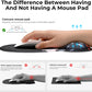 EooCoo Ergonomic Mouse Pad with Gel Wrist Rest Support Middle Concave Design, Relieve Wrist Pain Mousepad, Non-Slip Base for Laptop, Computer, Office Desk Accessories, Carpal Tunnel Syndrome