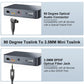 EMK Premium 90° Toslink to Mini Toslink Cable (3Ft/1M) - Right Angle Optical to 3.5mm Digital Optic Audio Cable for Soundbars, Home Theater - SPDIF Compatible, Black