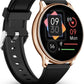 Alphagear JULIET Smartwatch for iPhone & Android, Style Smart Watch (Answer/Make Call), Wellness Tracker with 1.32" AMOLED Screen, uo to 10 days battery (2xScreen Protector and 1x extra band included)