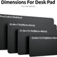 YSAGi Leather Desk Protector, Office Mat, Large Mouse Mat, Non-Slip PU Leather Blotter, Laptop Desk Pad, Waterproof Writing Pad for Office and Home (Black, 47.2" x 23.6")