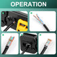 Delgada rj45 Crimp Tool with 50PCS Pass Through Connectors, for Cat6 Cat5e Cat5 Crimping Tool Kit, Network Cable Tester and Wire Stripper Included, for RJ45/RJ12 Regular