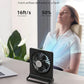 Koonie Portable Desk Fan, 3.5-20hrs Battery Operated Small USB Fan with Ultra Quiet 220° Tilt Folding, Rechargeable Personal Fan with 3 Speeds Strong Wind for Home Office Desktop, Black