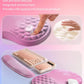 Hokafenle 2in1 Combination, Wave Keyboard Wrist Rest and Ergonomic Curvature Mouse Pad Wrist Support for Relieve Wrist Pain, Filled with Soft Cushion Memory Foam, Romantic Pink