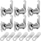 Thumb Operated Offset Cam Lock, 1-1/8” Cylinder Fits on 7/8” Max Door Thickness, Non-Locking Replacement Lock for RV Compartment Camper Storage, Cabinets,Drawers (1-1/8 Inch 6Pack)