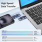Vansuny 128GB Type C Flash Drive Upgraded 450MB/s USB 3.2 High Speed Flash Drive 2 in 1 OTG USB A + Type C Dual Thumb Drive with Keychain for Android