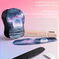 Hokafenle 2in1 Combination, Wave Keyboard Wrist Rest and Ergonomic Curvature Mouse Pad Wrist Support for Relieve Wrist Pain, Filled with Soft Cushion Memory Foam, Moonlit Starry Sea