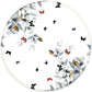 ITNRSIIET Round Mouse Pad with Stitched Edge Premium-Textured Waterproof Non-Slip Rubber Base Desktop Protection Mat Diameter 8.7 inches, Flowers and Butterflies