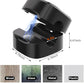 Magnetic Cable Clips, Adjustable Cord Holder Management, Adhesive Wire Keeper Organizer for Home Office Desk Phone PC Car Wall Desktop Nightstand Appliance (9-Pack Black)
