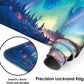 Galdas Gaming Mouse Pad XXL XL Large Long Extended Big Mousepad Non-Slip Rubber Keyboard Mouse Pad with Stitched Edges for Laptop Home Office (31.5x11.8x0.08 Inch) … (Aurora)