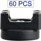 Yookeer 60 Pcs Magnetic Zip Tie Mount Base Black Magnetic Cable Clips Wire Holder Multipurpose Cable Ties Management Base Electrical Supplies for Wire (22 mm)